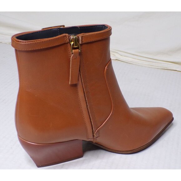 🆕FRANCO SARTO Amber Western Inspired Zip Bootie Ankle Boot 8 Brown - Picture 15 of 16